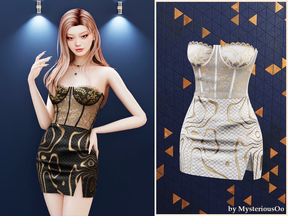 Платье Ornate lace corset dress